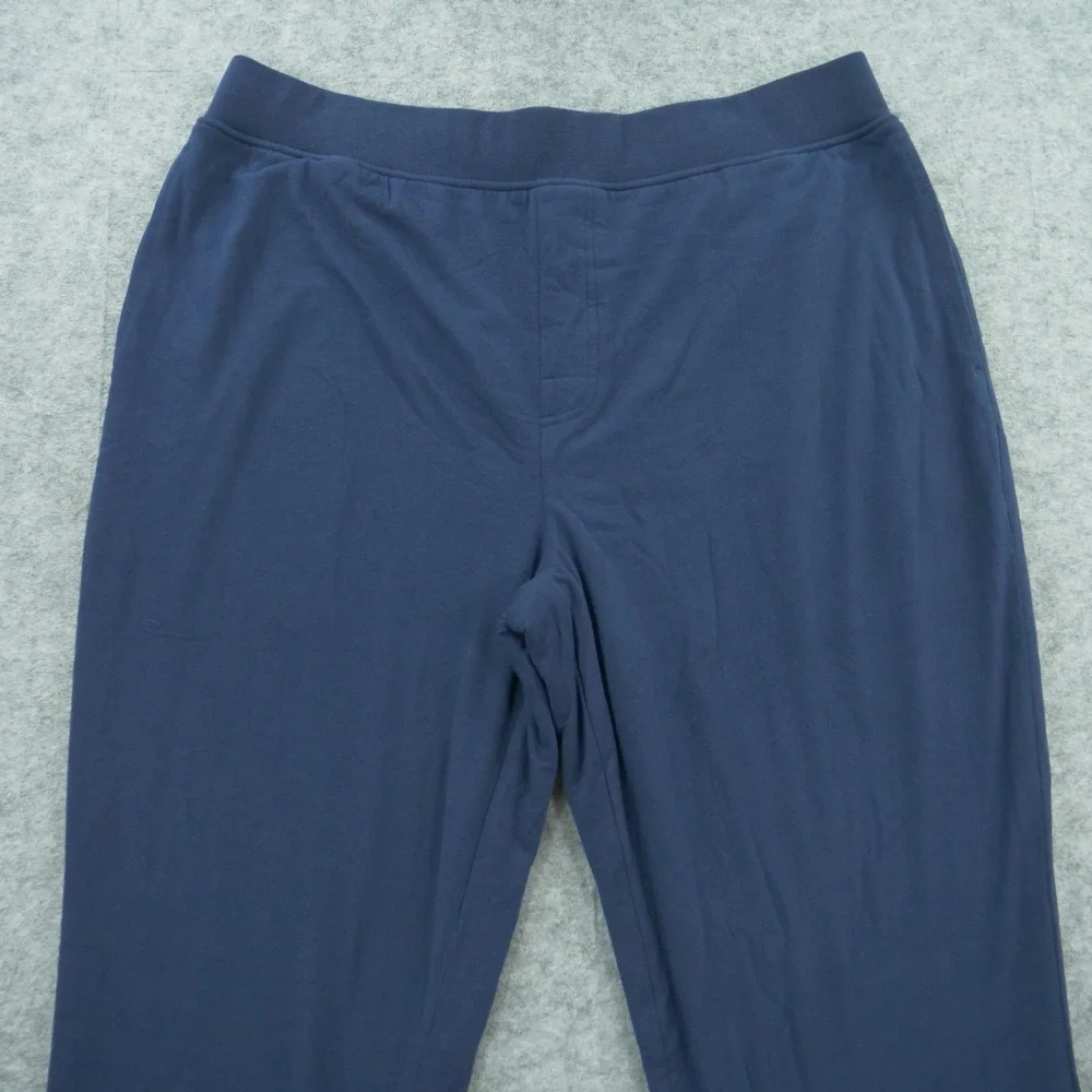 Dude Robe Pants Mens  Extra Large Blue French Terry Cloth Lounge Sleepwear New